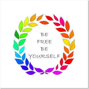 Freedom to be yourself, LGBT concept. Art. Posters and Art